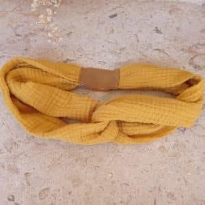 Bandeau moutarde double