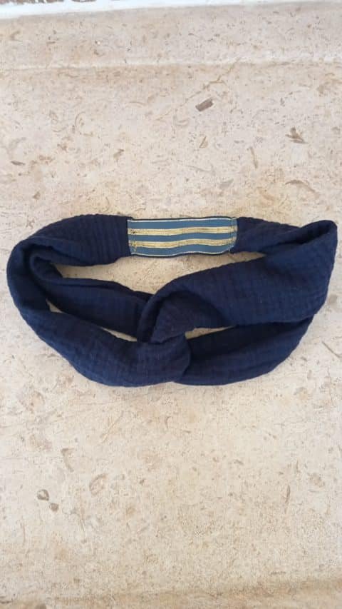 Bandeau bleu marine - M