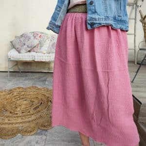 Jupe longue ROSE (L/XL)Hauteur 79cm