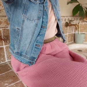 Jupe courte ROSE (S/M) Hauteur 43cm