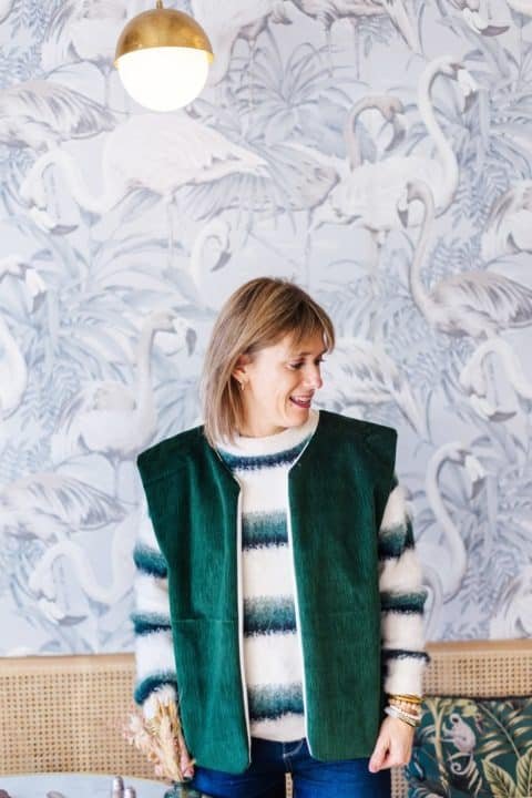 Gilet sans manche - Réversible (taille unique S/M) – Image 4