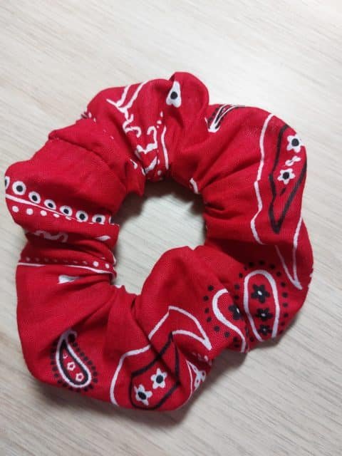 Chouchou motifs BANDANA Rouge